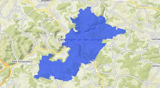 Bodenrichtwertkarte Geislingen an der Steige